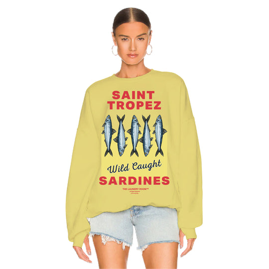 Saint Tropez Sardines - Jump Jumper - Vintage Neon Yellow - The Laundry Room