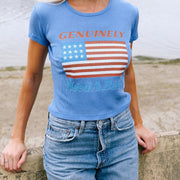 Genuinely Need A Beer - Baby Tee - Vintage Blue - The Laundry Room