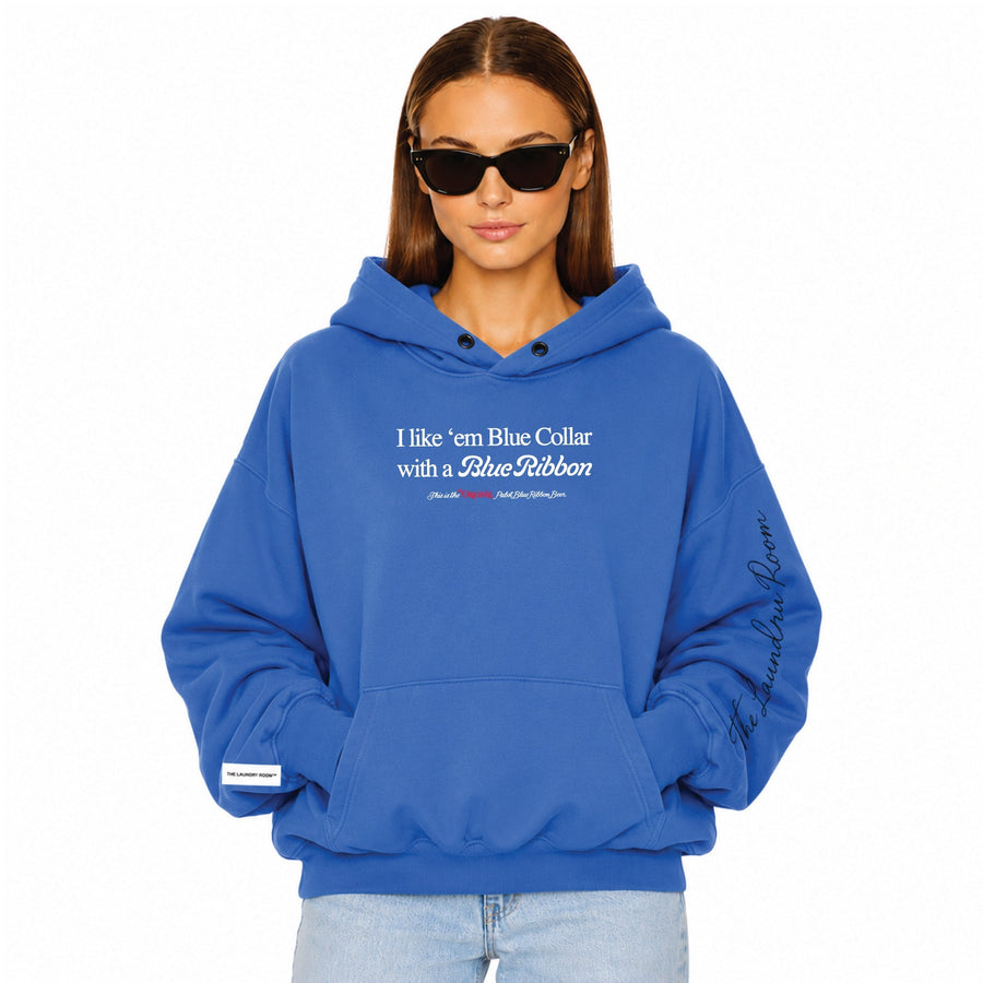 I like em Blue Collar - Hideout Hoodie - Vintage Blue