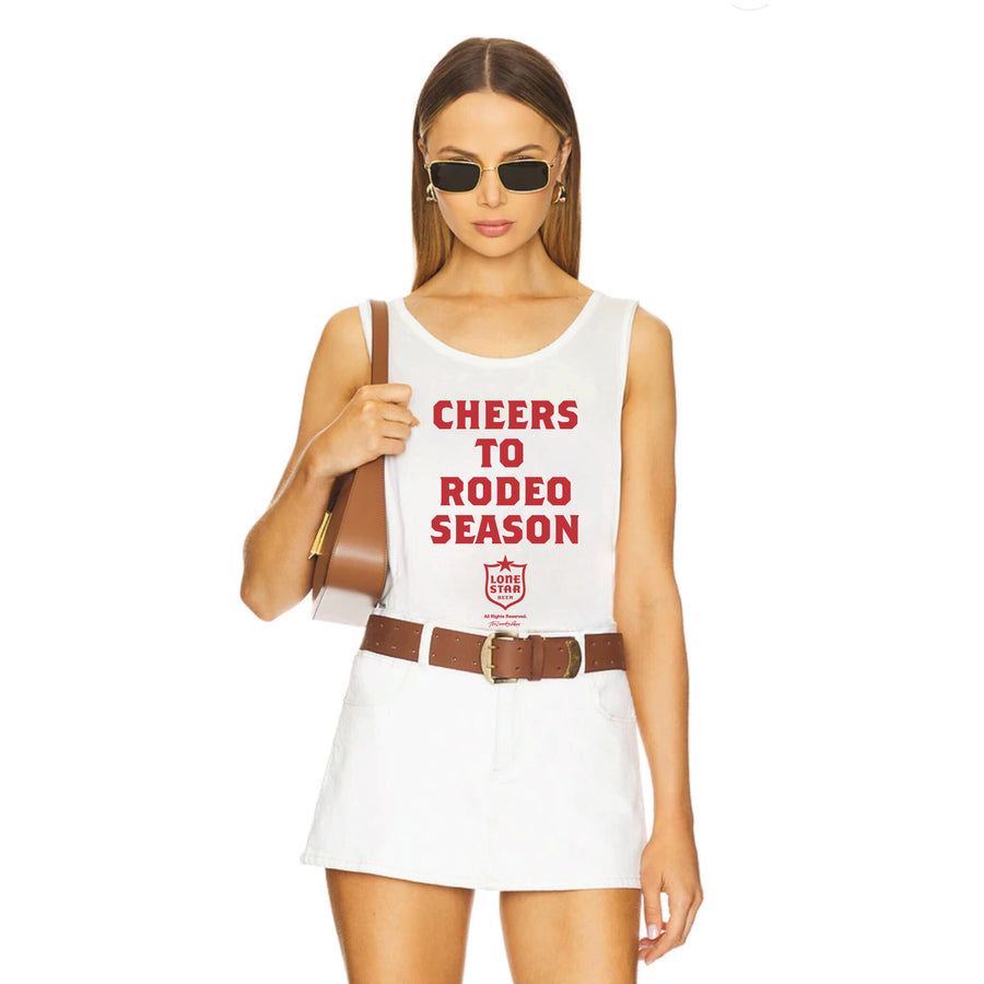Lone Star Rider - Papa Tank - White