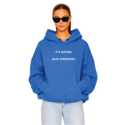 It's Giving Blue Christmas - Hideout Hoodie - Vintage Blue