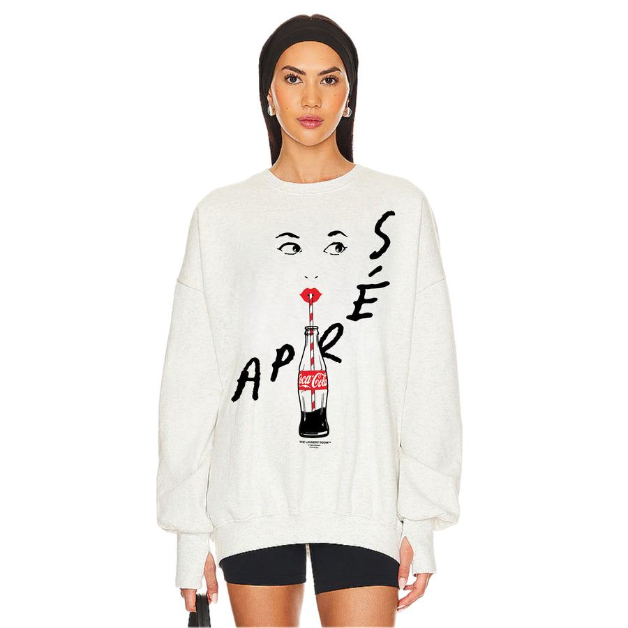Apres Coca Cola Lips - Jump Jumper - White - The Laundry Room