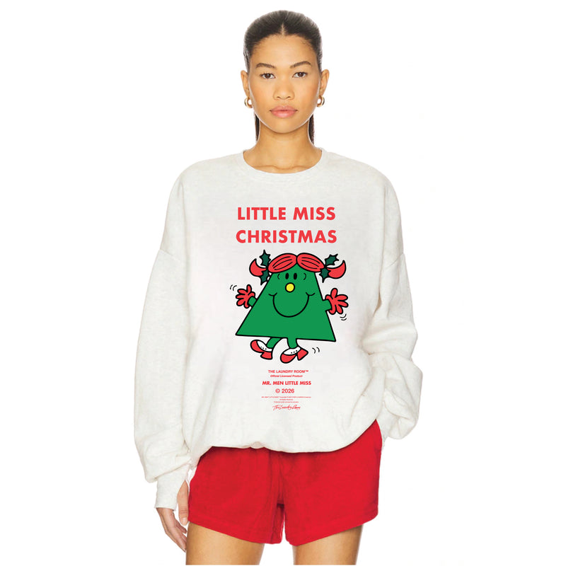 Little Miss Christmas - Jump Jumper - Pebble Heather