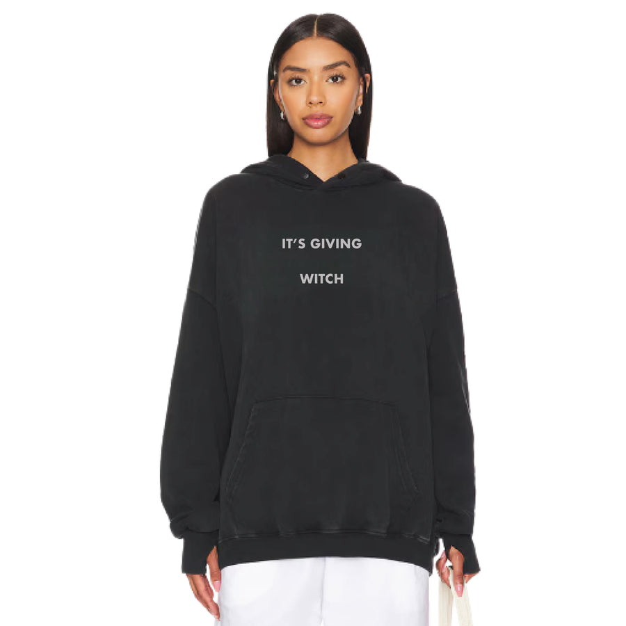 It's Giving Witch - Hideout Hoodie - Black Snow