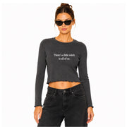 There's A Little Witch In All Of Us - Long Sleeve Ribbed Tee - Black Snow