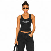 There's A Little Witch In All Of Us - Rib Tank - Black Snow