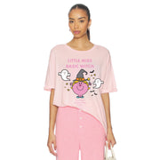 Little Miss Basic Witch Stamp - Oversized Tee - Blush Pink