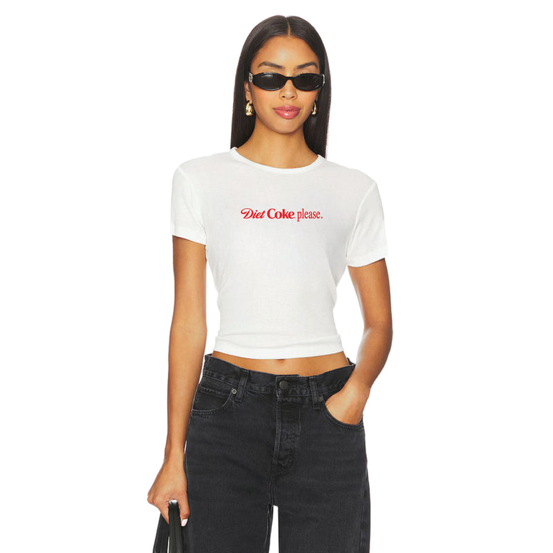 Diet Coke Please Red - Baby Tee - White - The Laundry Room