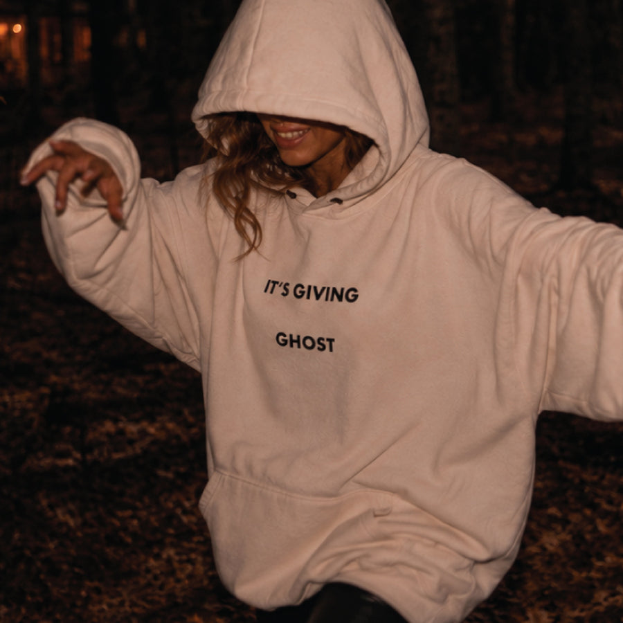 It's Giving Ghost - Hideout Hoodie - Bone - The Laundry Room