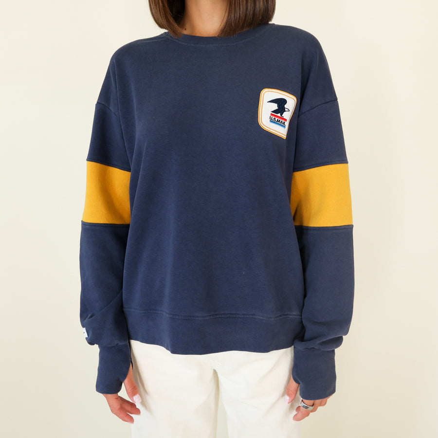 USPS Badge - Sports Club Sweatshirt - Navy Snow - The Laundry Room