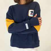 USPS Badge - Sports Club Sweatshirt - Navy Snow - The Laundry Room