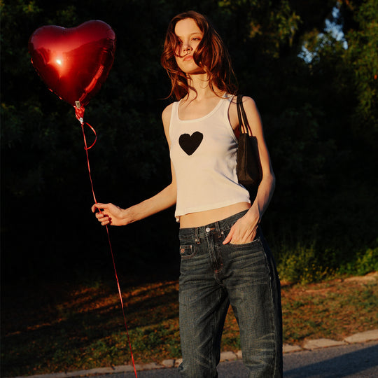 Infinite Love - Rib Tank - White - The Laundry Room