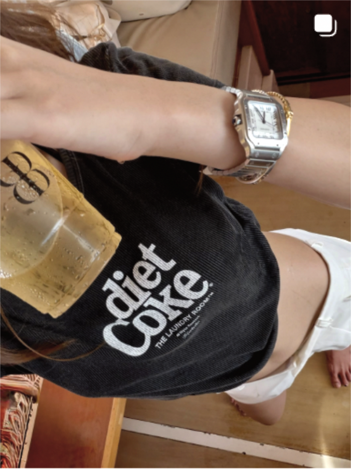 Diet Coke - Baby Tee - Black Snow